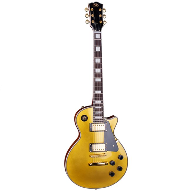 SX LP Style Electric Guitar Gold Top