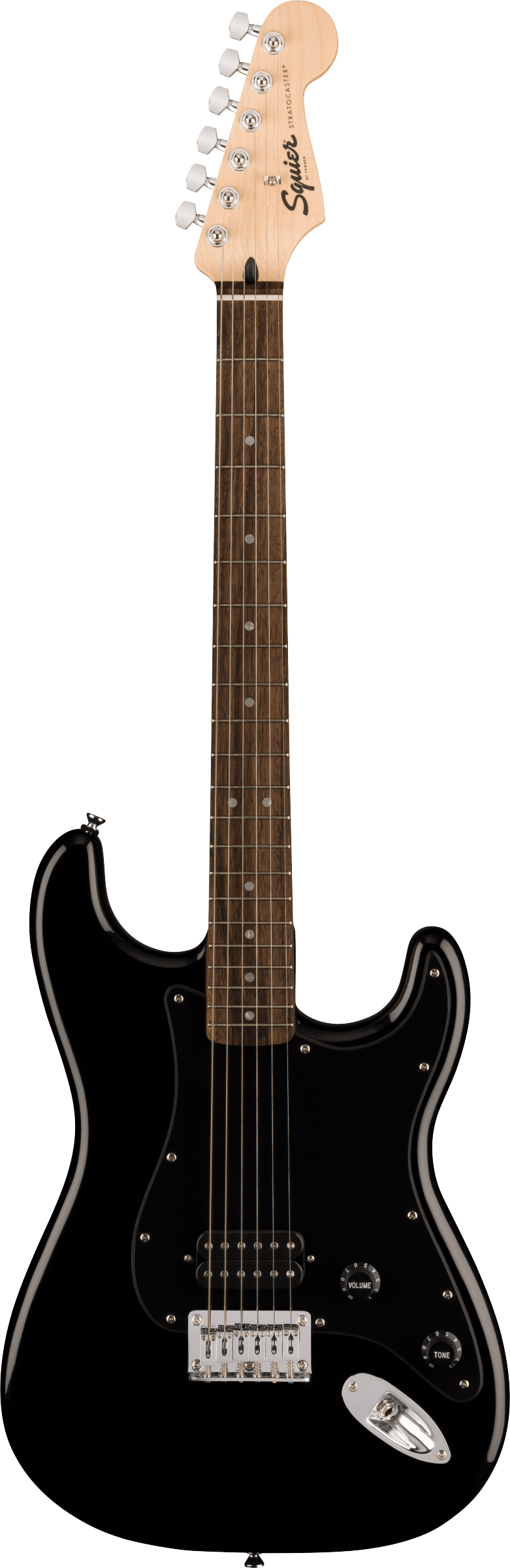 Squier Sonic Stratocaster HT H Black With Black Pickguard