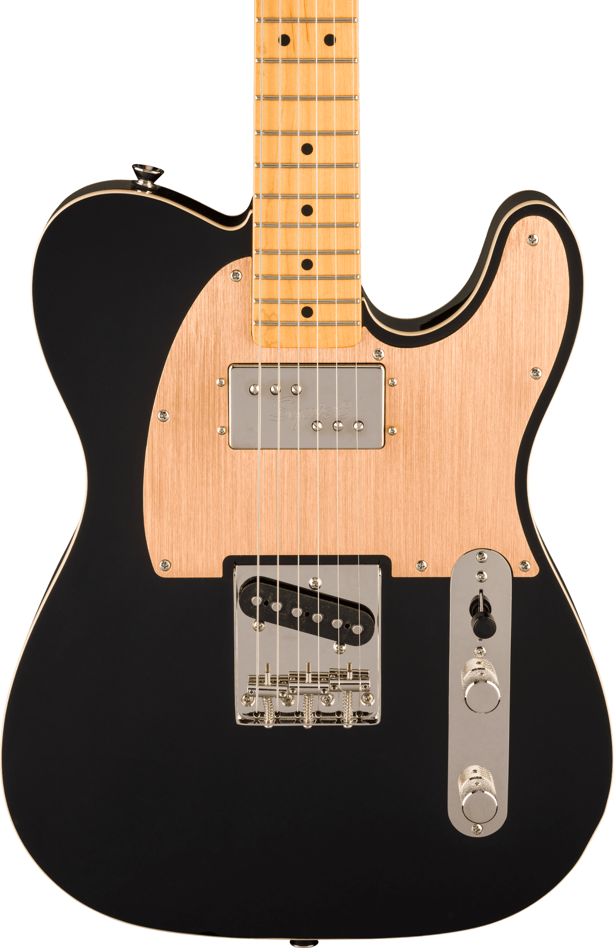 Squier FSR Classic Vibe 60s Custom Telecaster SH Wide Range Black With Gold Anodized Pickguard