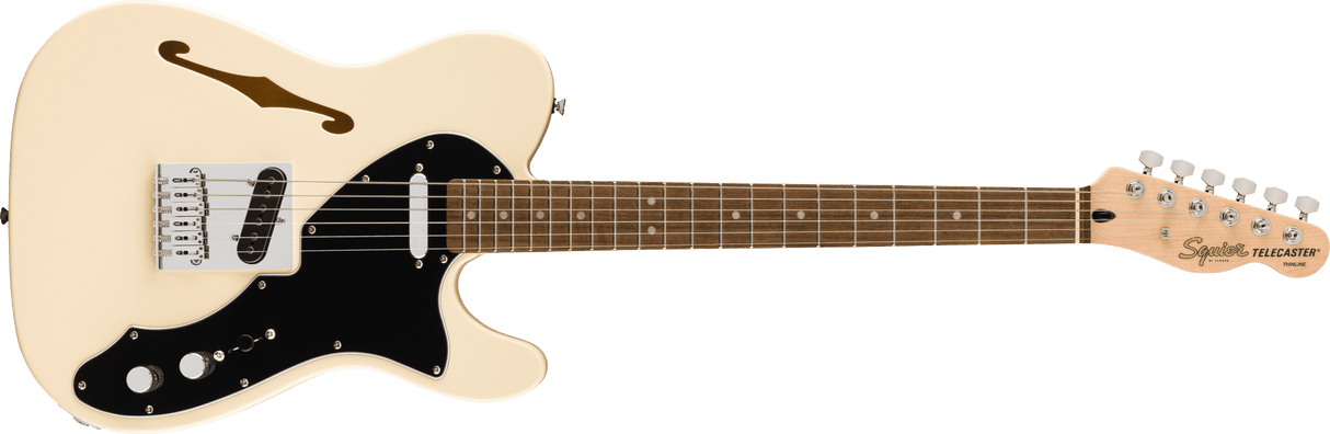 Squier Affinity Telecaster Thinline LRL Olympic White