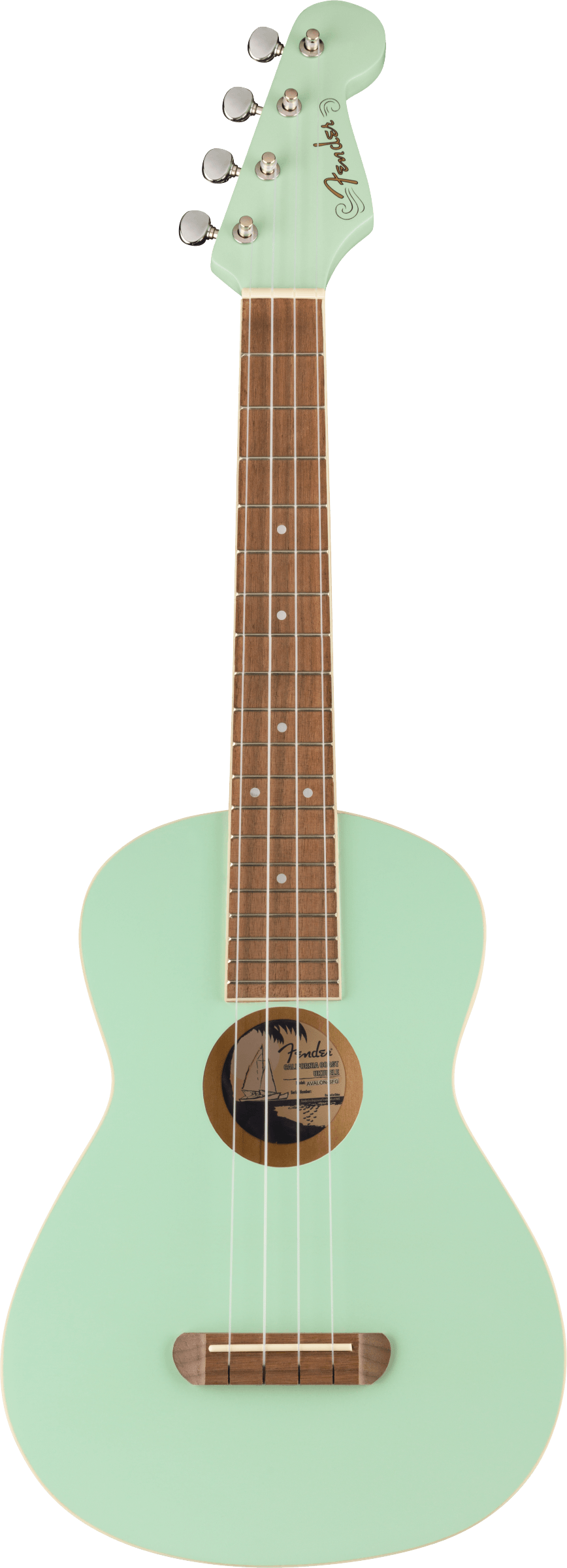 Fender Avalon Tenor Ukulele Surf Green