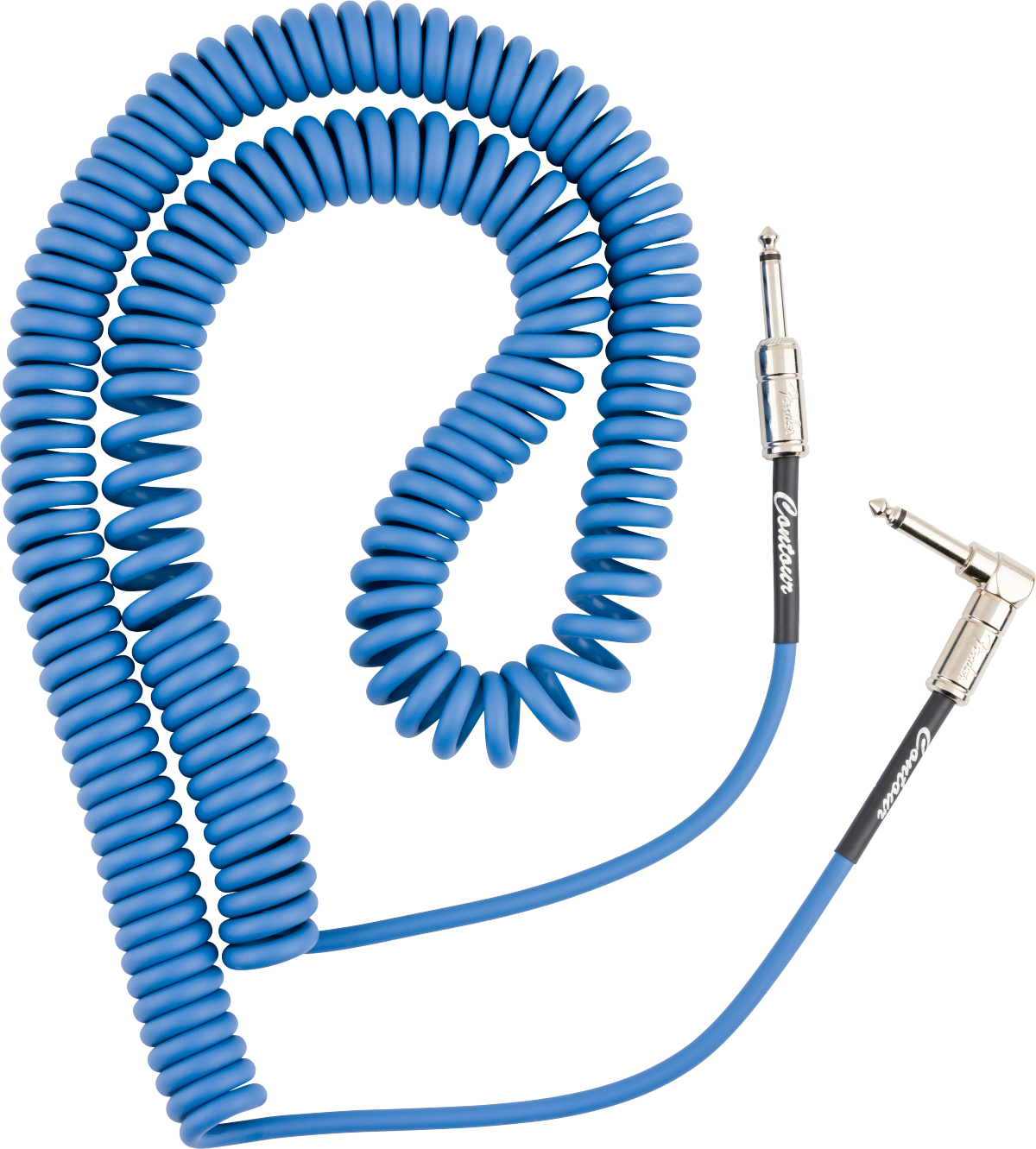 Fender Contour 30ft Coiled Cable Lake Placid Blue
