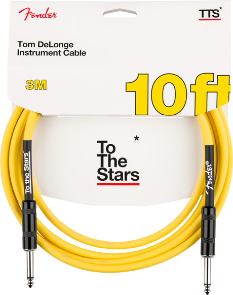 Fender Tom DeLonge To The Stars Instrument Cable 10ft - Graffiti Yellow