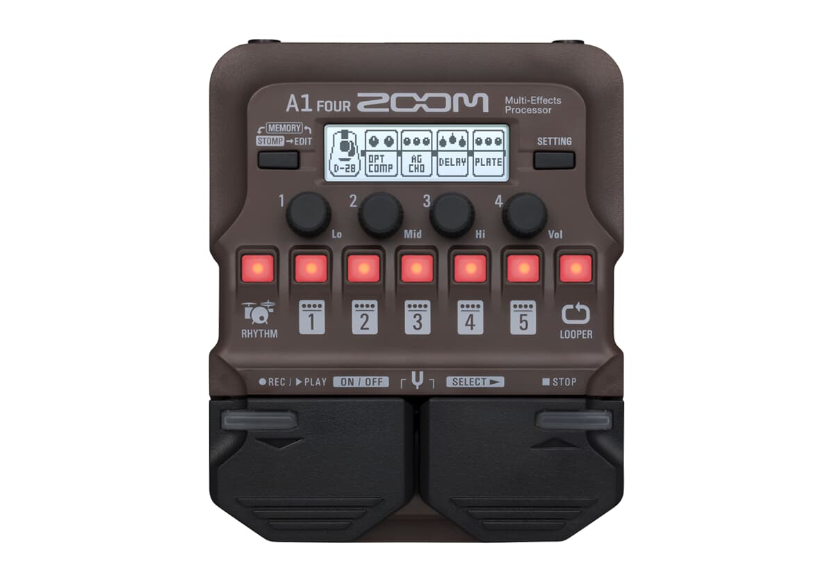 Zoom A1 FOUR Acoustic Instruments Multi-Effects Pedal