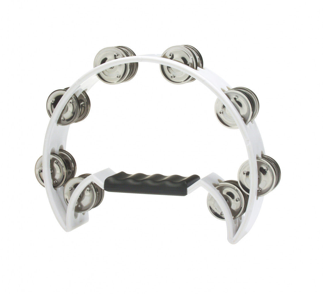 Stagg HALF MOON TAMBOURINE (WHITE)