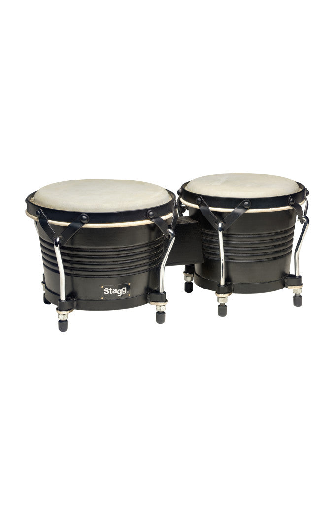 Stagg BW-200-BK Wood Bongos 7.5+6.5in Black