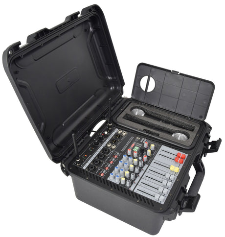 Citronic FLITE-600 Powered Mixer 2 x 300W with 2 UHF Mics and DSP Effects