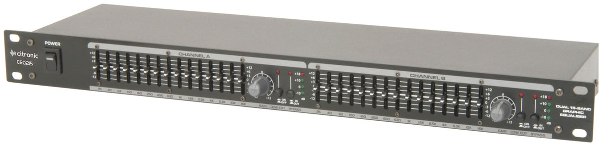 Citronic CEQ215 Dual 15-band Graphic EQ