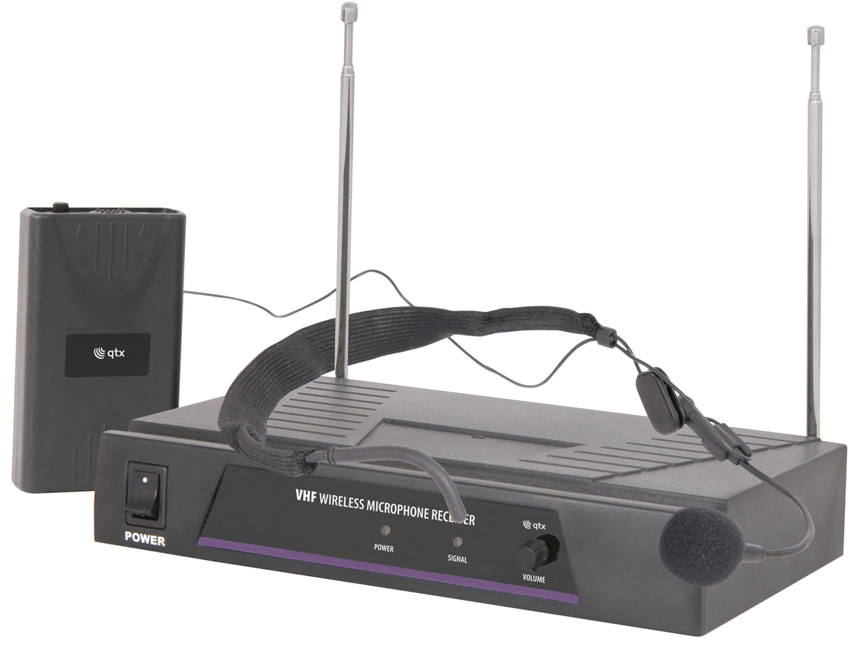 QTX VN1 Headset Microphone VHF Wireless System