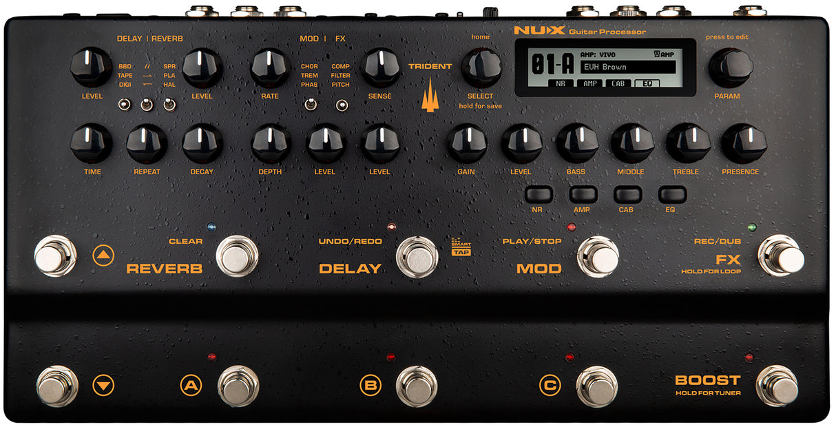 NUX Trident Integrated Amp Modeller and Multi-Effects Pedal