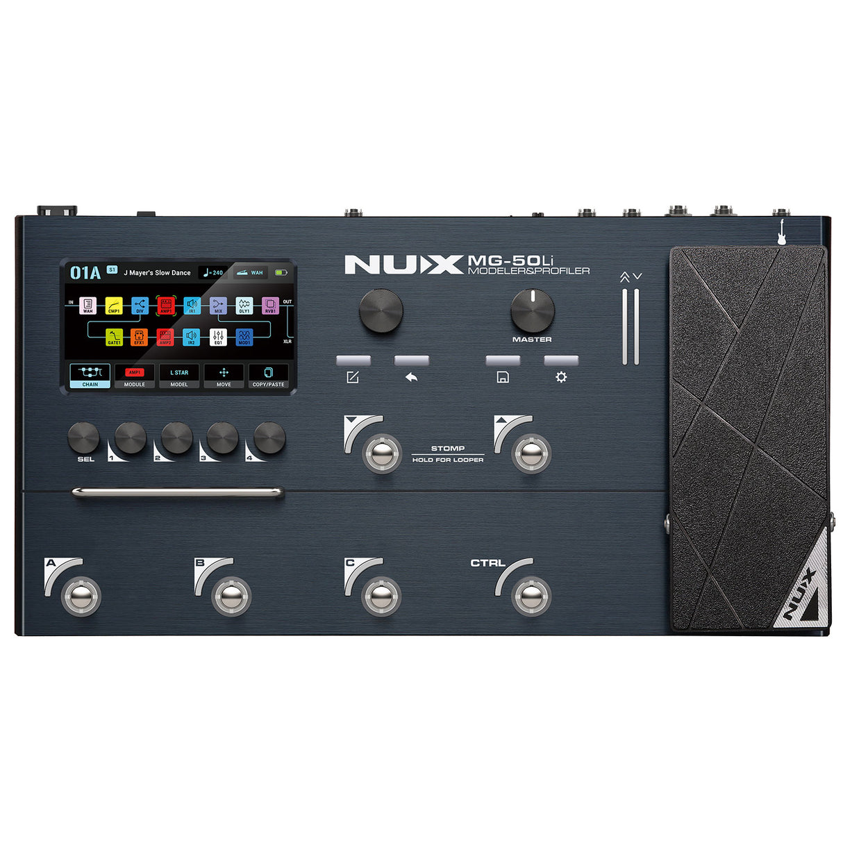 NUX MG-50li Guitar Multi-FX Processor And Profiler - Dark Blue