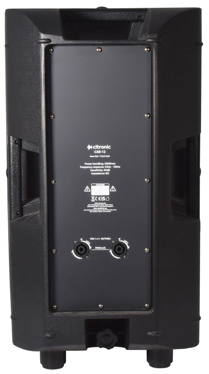 Citronic CAB 12 Passive 220W 12in PA Speaker Cabinet