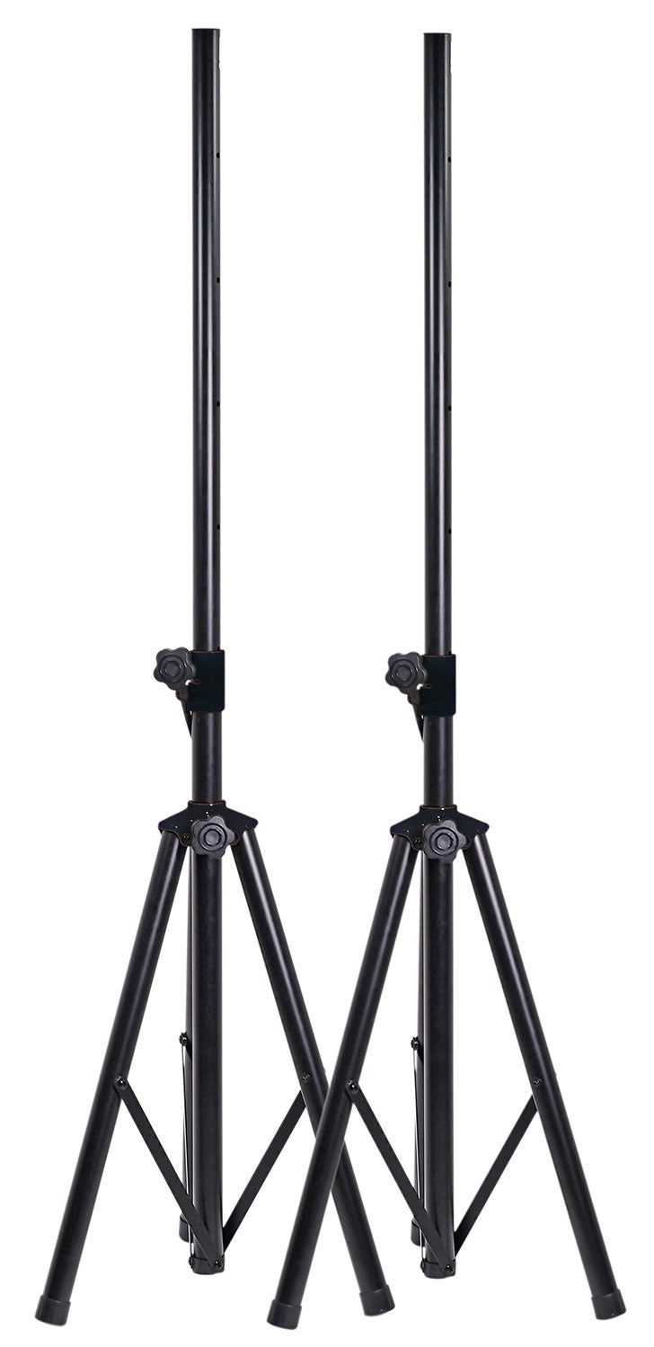 QTX Heavy Duty Speaker Stand Twin Pack