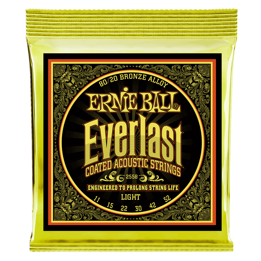 Ernie Ball Everlast Coated 80/20 Bronze Light 11-52
