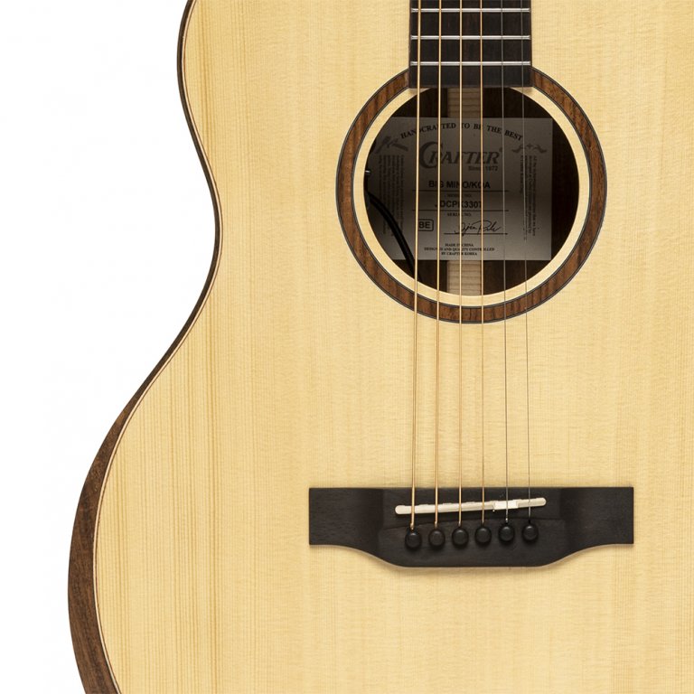 Crafter Big Mino Koa Electro-Acoustic Travel Guitar Spruce/Koa