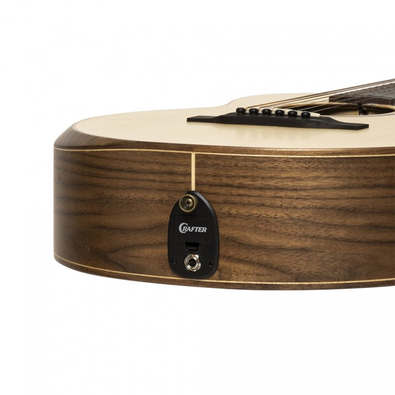 Crafter Mino BK WLN Electro-Acoustic Travel Guitar Spruce / Walnut