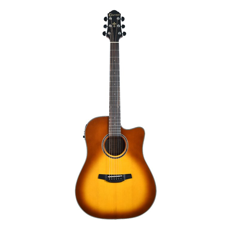 Crafter HD250-CE-BRS Silver Series 250 Dreadnought Electric-Acoustic - Brown Sunburst
