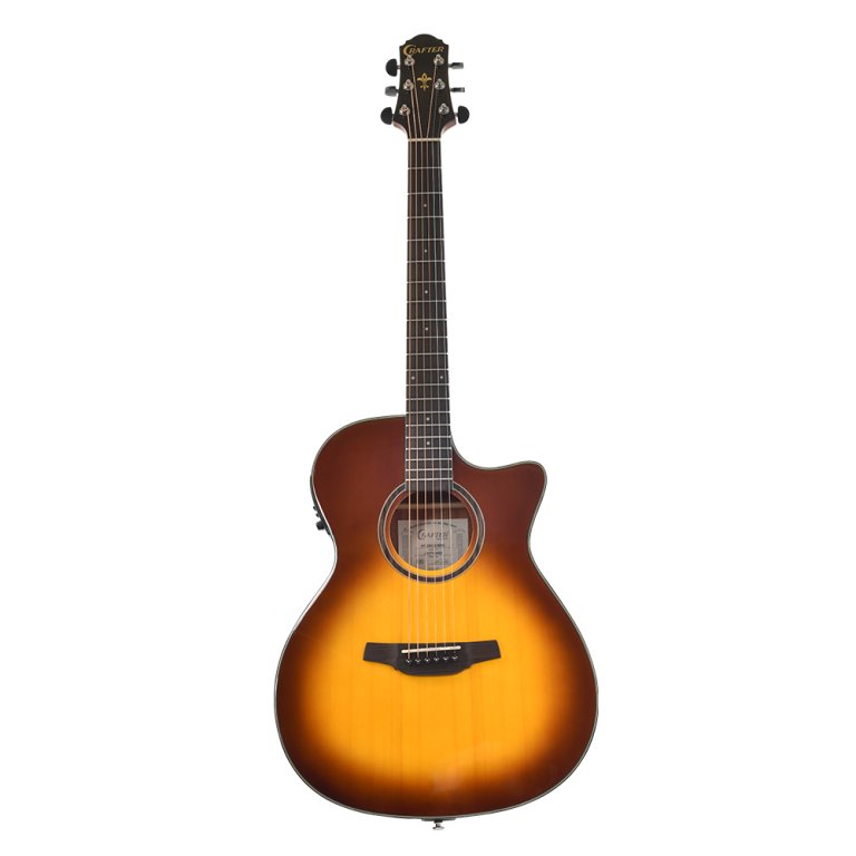 Crafter HT250-CE-BRS Silver Series 250 Orchestra Electro-Acoustic Spruce Brown Sunburst