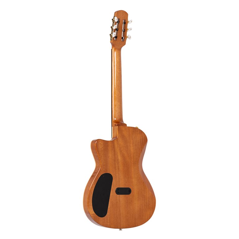 Angel Lopez Sherry CE Hybrid Nylon Electric Semi-Acoustic - Black