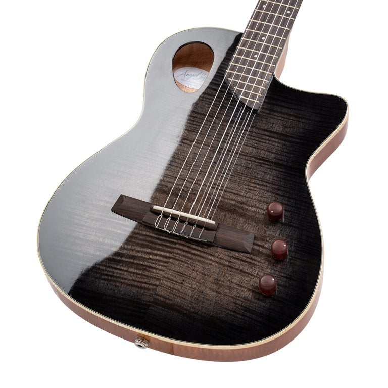 Angel Lopez Sherry CE Hybrid Nylon Electric Semi-Acoustic - Black