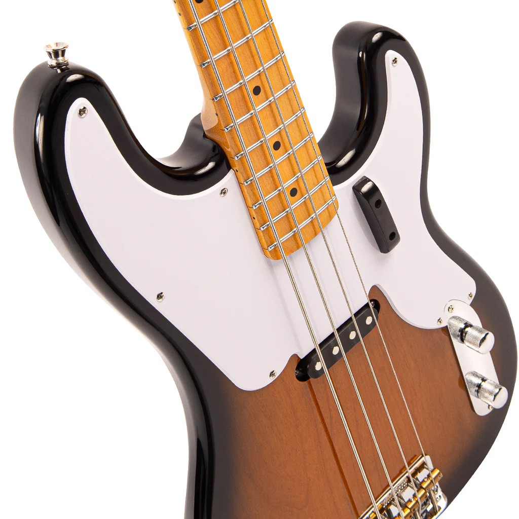 Vintage V51 ReIssued Bass Guitar 2 Tone Sunburst