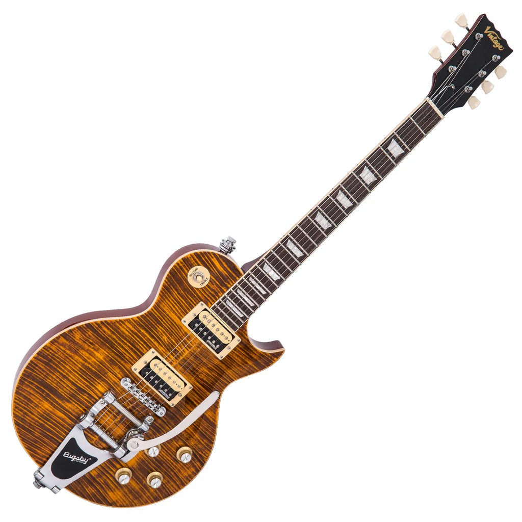 Vintage Reissued Bigsby Flamed Amber