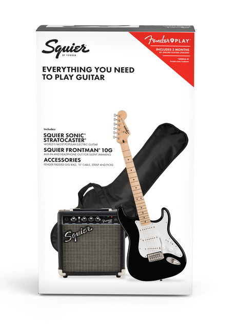 Squier Sonic Stratocaster Pack - Black
