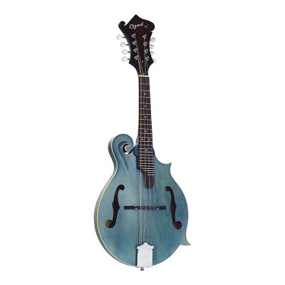 Ozark Mandolin F Model Transparent Finish Blue