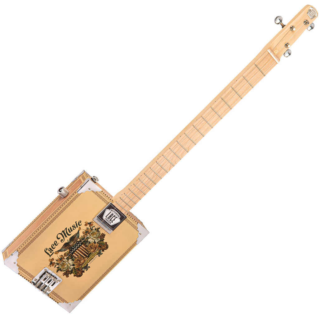 Lace Cigar Box Electric Guitar - 3 String - Americana