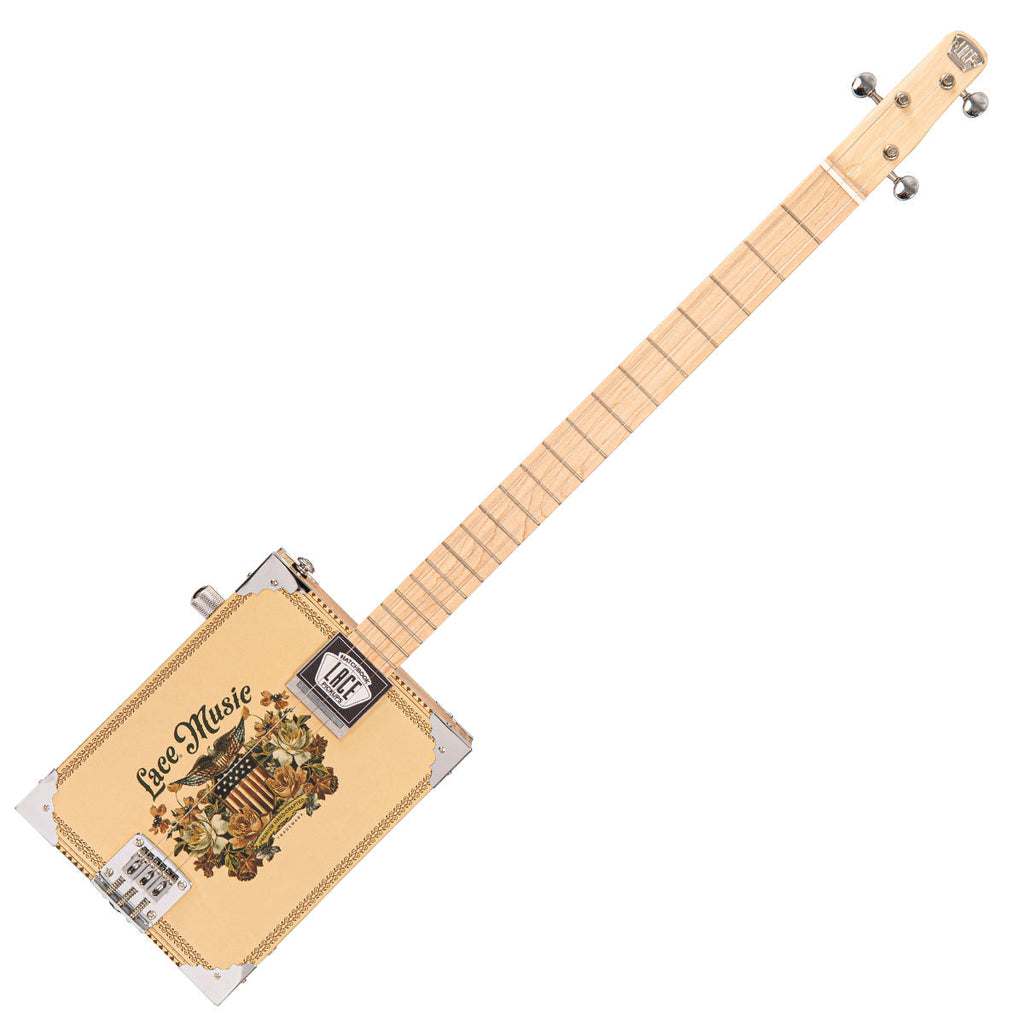 Lace Cigar Box Electric Guitar - 3 String - Americana