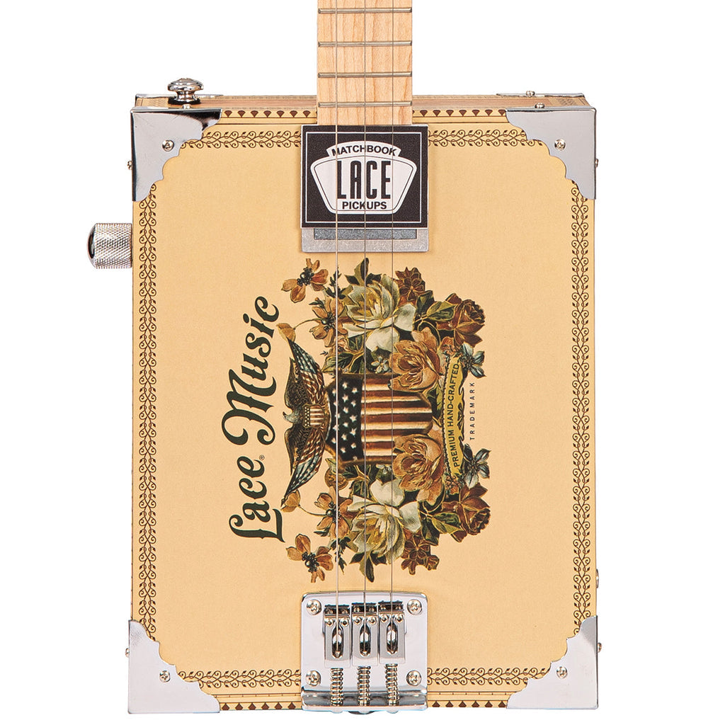 Lace Cigar Box Electric Guitar - 3 String - Americana