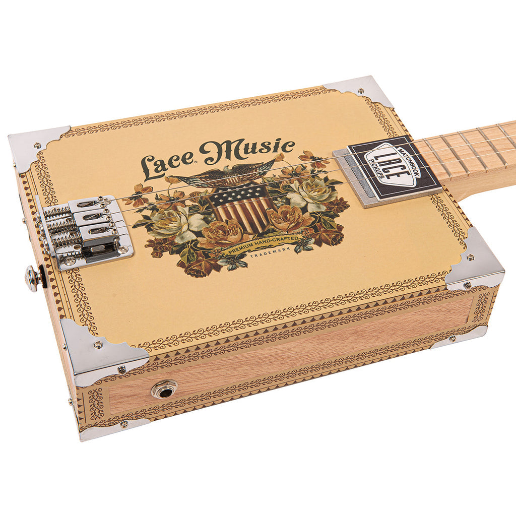 Lace Cigar Box Electric Guitar - 3 String - Americana