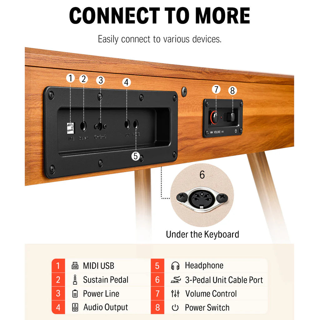 Donner DDP80 Digital Piano - Natural