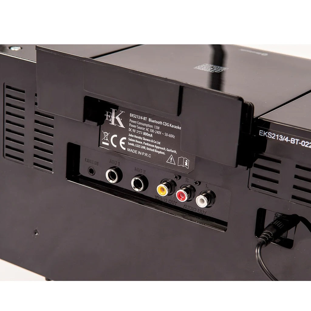 Easy Karaoke Bluetooth¸ Karaoke System with LED Light Effects + 1 Microphone