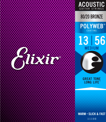 Elixir Polyweb 80/20 Bronze Medium 13-56