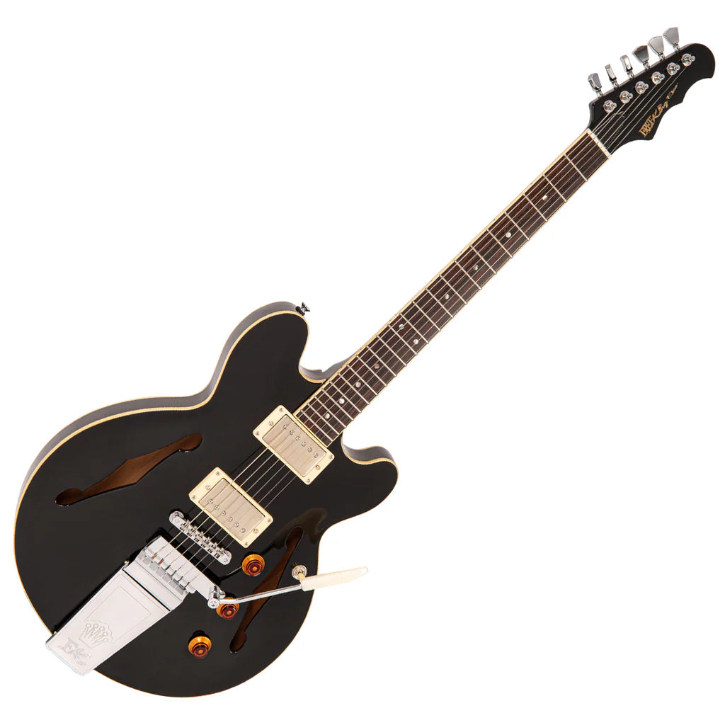 Fret-king Elise Custom With Vintage Style Vibrato Black