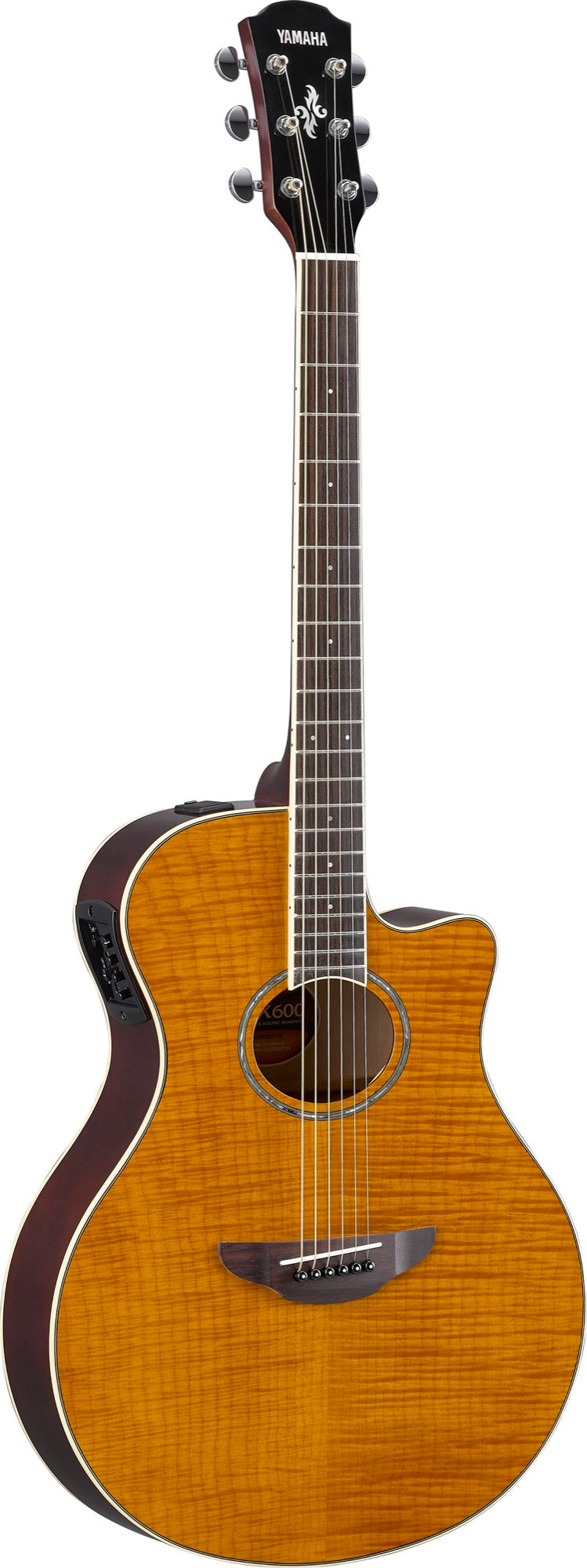 Yamaha APX600 Flame Maple Amber