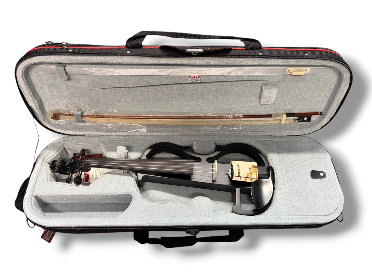Hidersine HEV1 Electric Violin Outfit 4/4 Black Satin B Stock