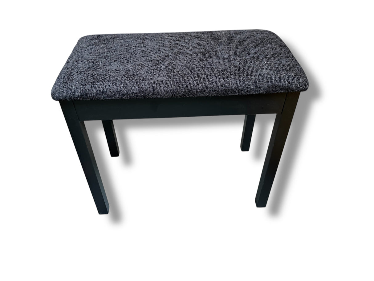Piano stool with storage Matt Black