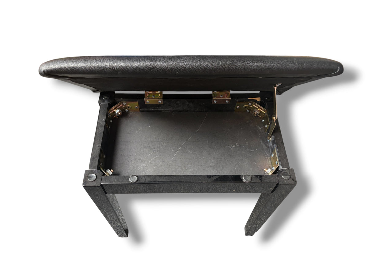 Piano Stool with storage Polished Black