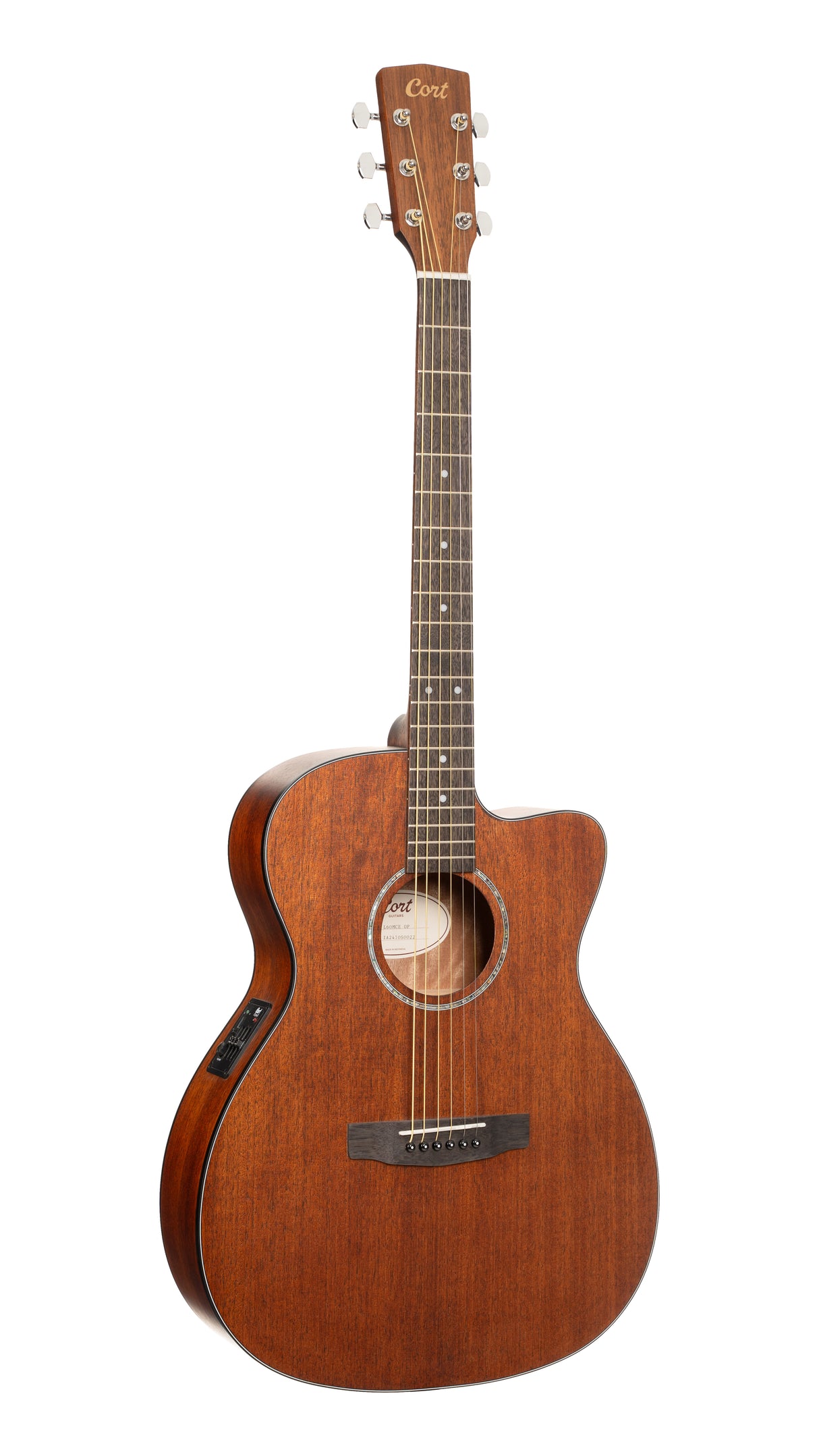 Cort L60MCE Luce Series Cutaway Electro-Acoustic Open Pore Mahogany
