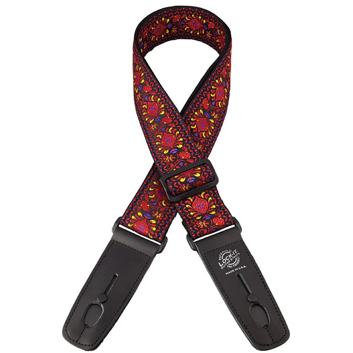 Lock-It 2in Retro Moroccan Twist TWIST Guitar Strap