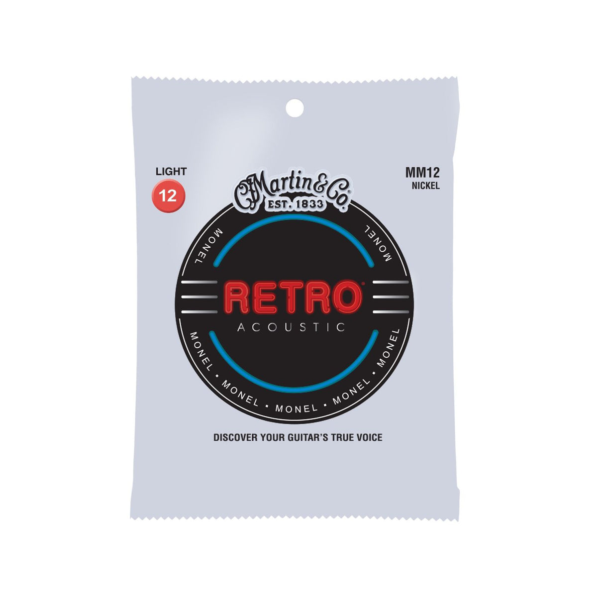 Martin Retro Monel Acoustic Strings Light 12 - 54