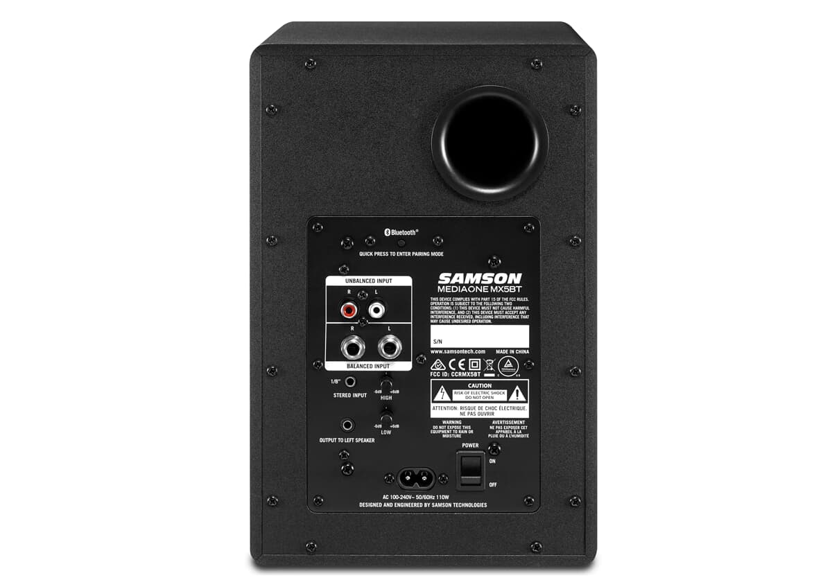 Samson MediaOne MX5BT 5in Studio Monitor With Bluetooth