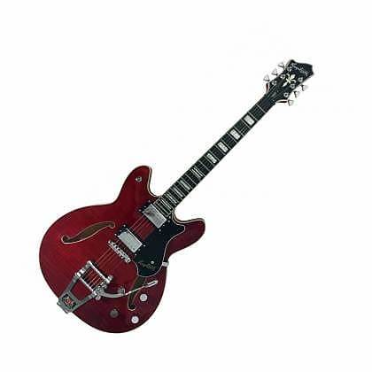 Hagstrom Tremar Viking Deluxe - Wild Cherry Transparent