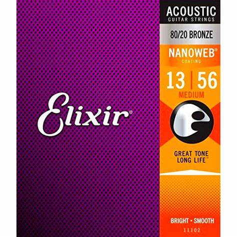 Elixir Nanoweb 80/20 Bronze Medium 13-56
