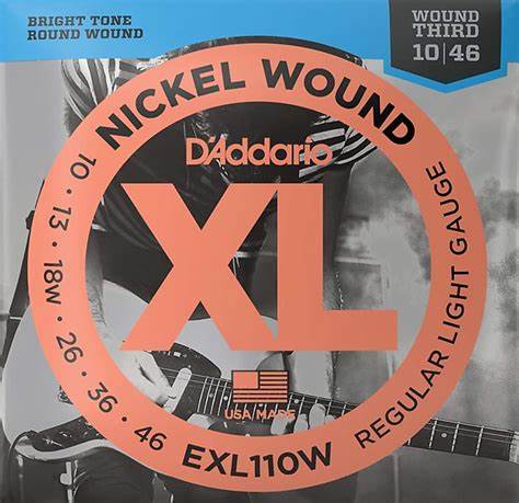 D Addario EXL110W XL Wound 3rd 10-46 Regular Light