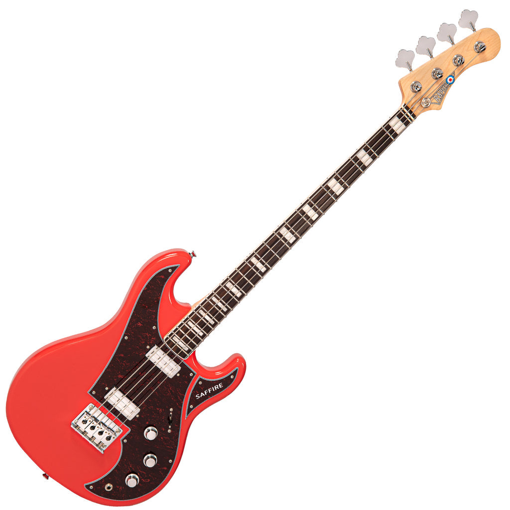 Rapier Saffire Bass Guitar Fiesta Red