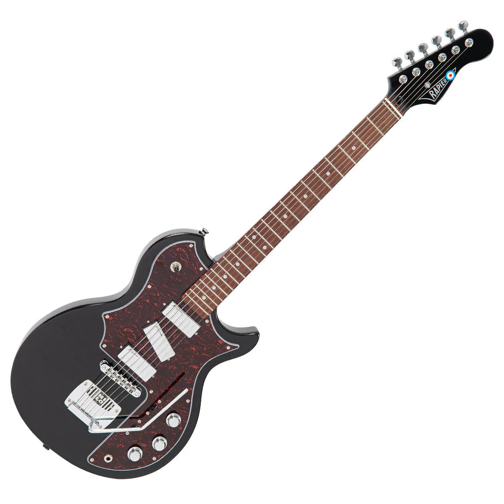 Rapier Deluxe Electric Guitar - Gloss Black