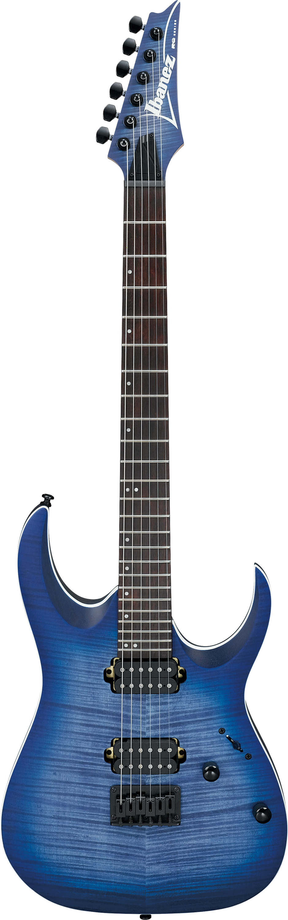 Ibanez RGA42FM RGA Series Flame Maple Top Blue Lagoon Burst Flat